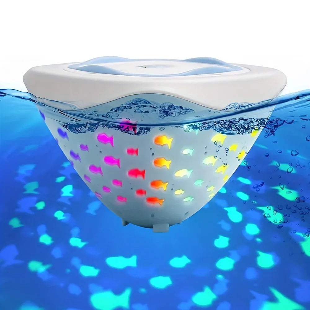 Aqua Party Leuchte – Schwimmfest im Bad – Fischprojektor