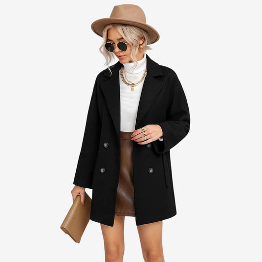 Esmee – Manteau à manches longues avec col et fermeture à boutons