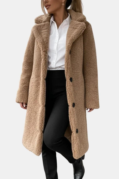 Arlet – Soft Mid-Length Coat for Women