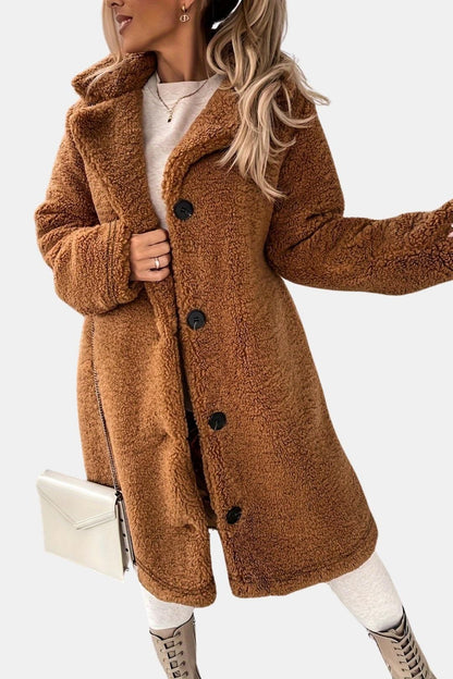 Arlet – Soft Mid-Length Coat for Women