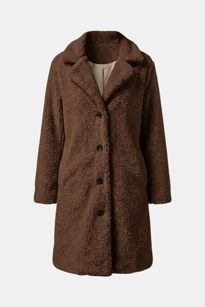 Arlet – Soft Mid-Length Coat for Women