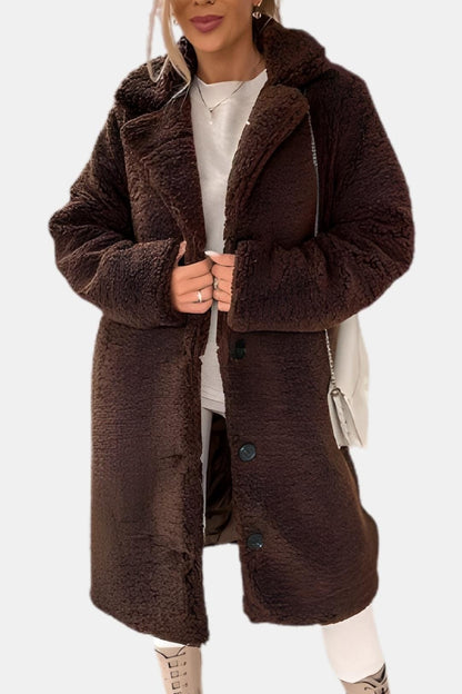 Arlet – Soft Mid-Length Coat for Women