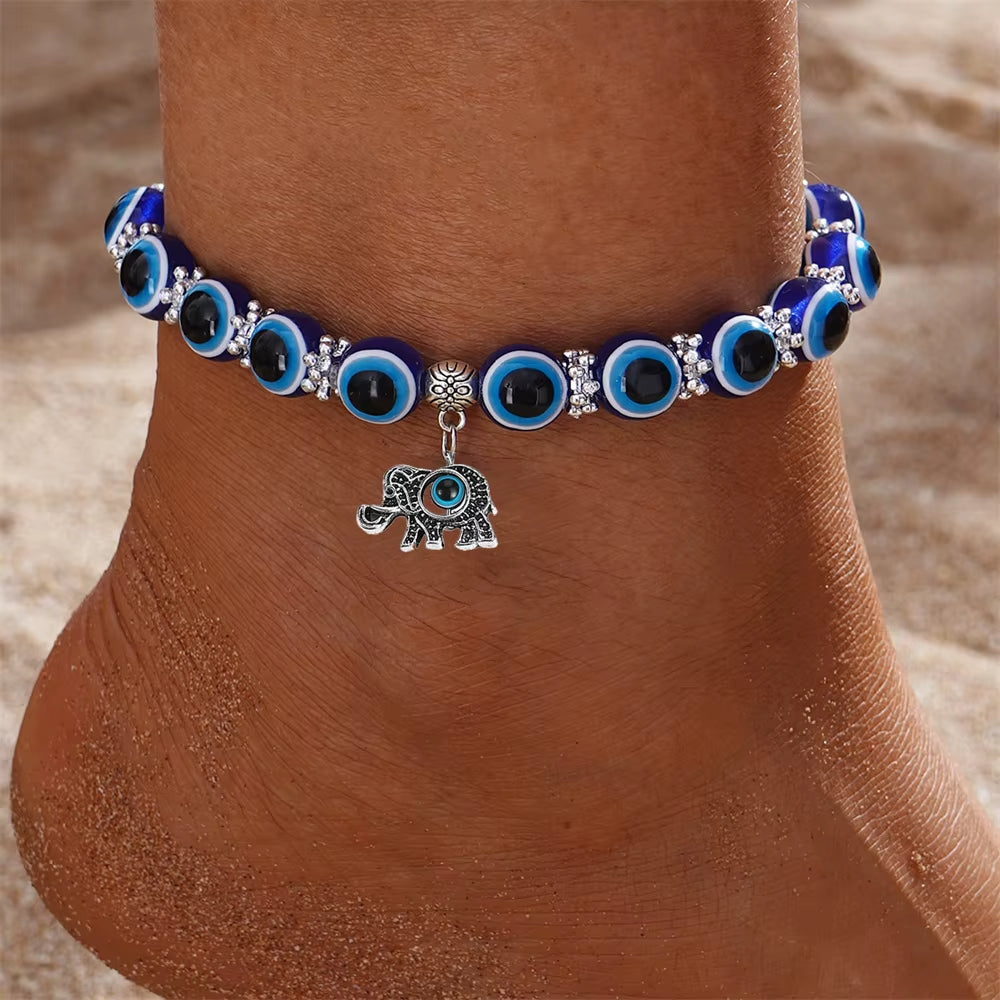 Armband dames | Kralen armband met evil eye bedel