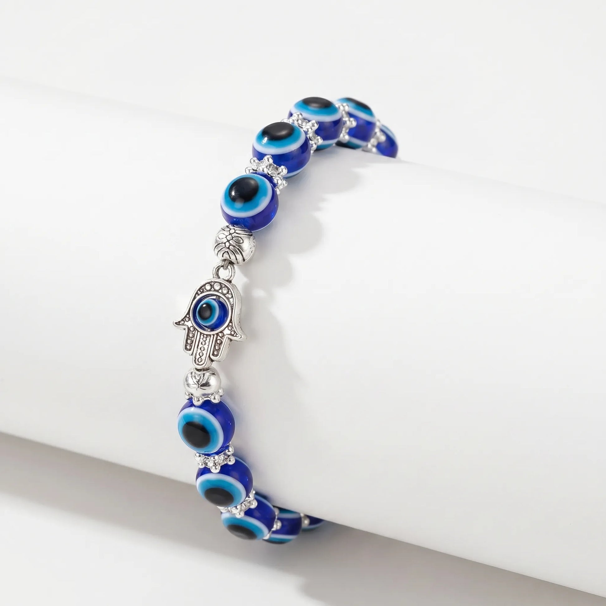 Armband dames | Kralen armband met evil eye bedel