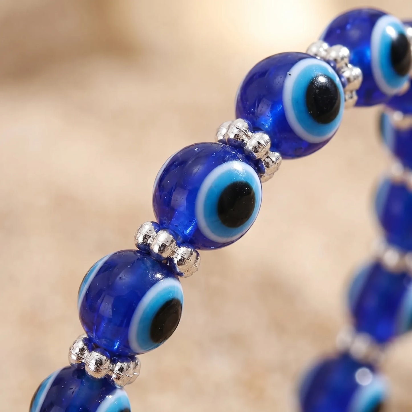 Armband dames | Kralen armband met evil eye bedel