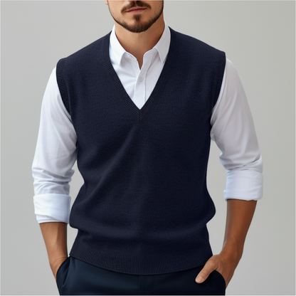 Ärmelloses Gestricktes Baumwollgilet - Bobby