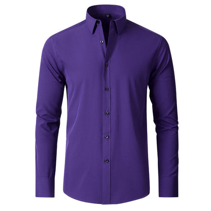 Men’s Stretch Dress Shirt Wrinkle Resistant Slim Fit Shirt