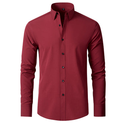 Men’s Stretch Dress Shirt Wrinkle Resistant Slim Fit Shirt