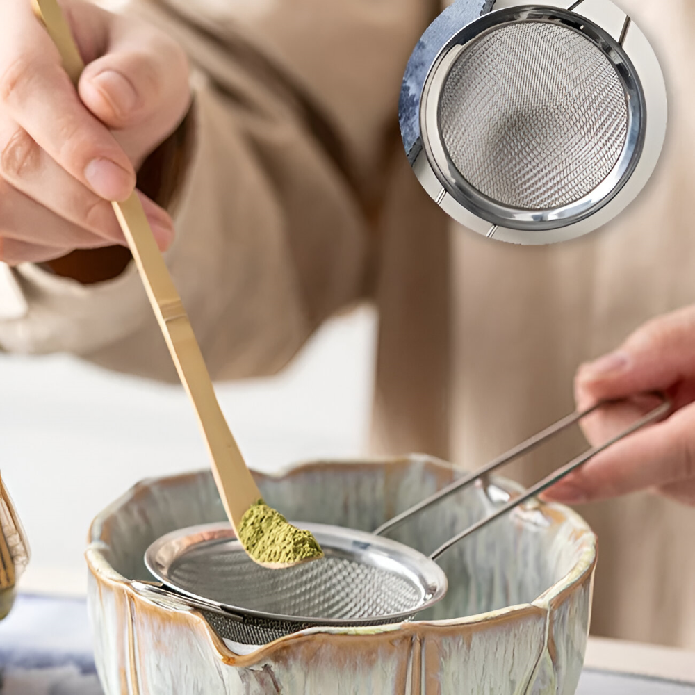 Aikoren – 8 Delige Matcha Theeset met Handgemaakte Keramische Kom 550ml