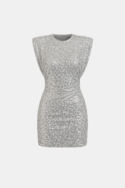 Ashleigh - Off Shoulder Sequin Mini Dress