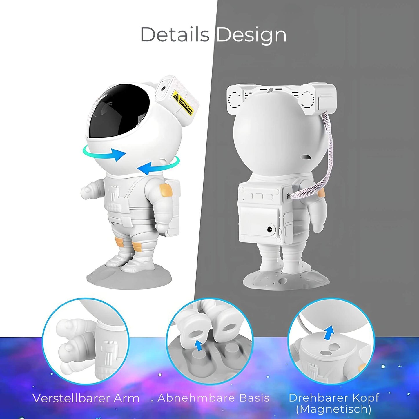 Astronaut Sternenhimmel LED Projektor – Zauberhafte Atmosphäre