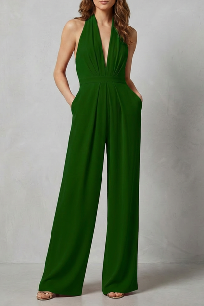 Backless Halter Jumpsuit – Bold Summer Glamour