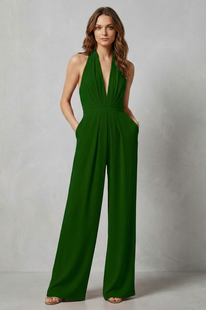 Backless Halter Jumpsuit – Bold Summer Glamour