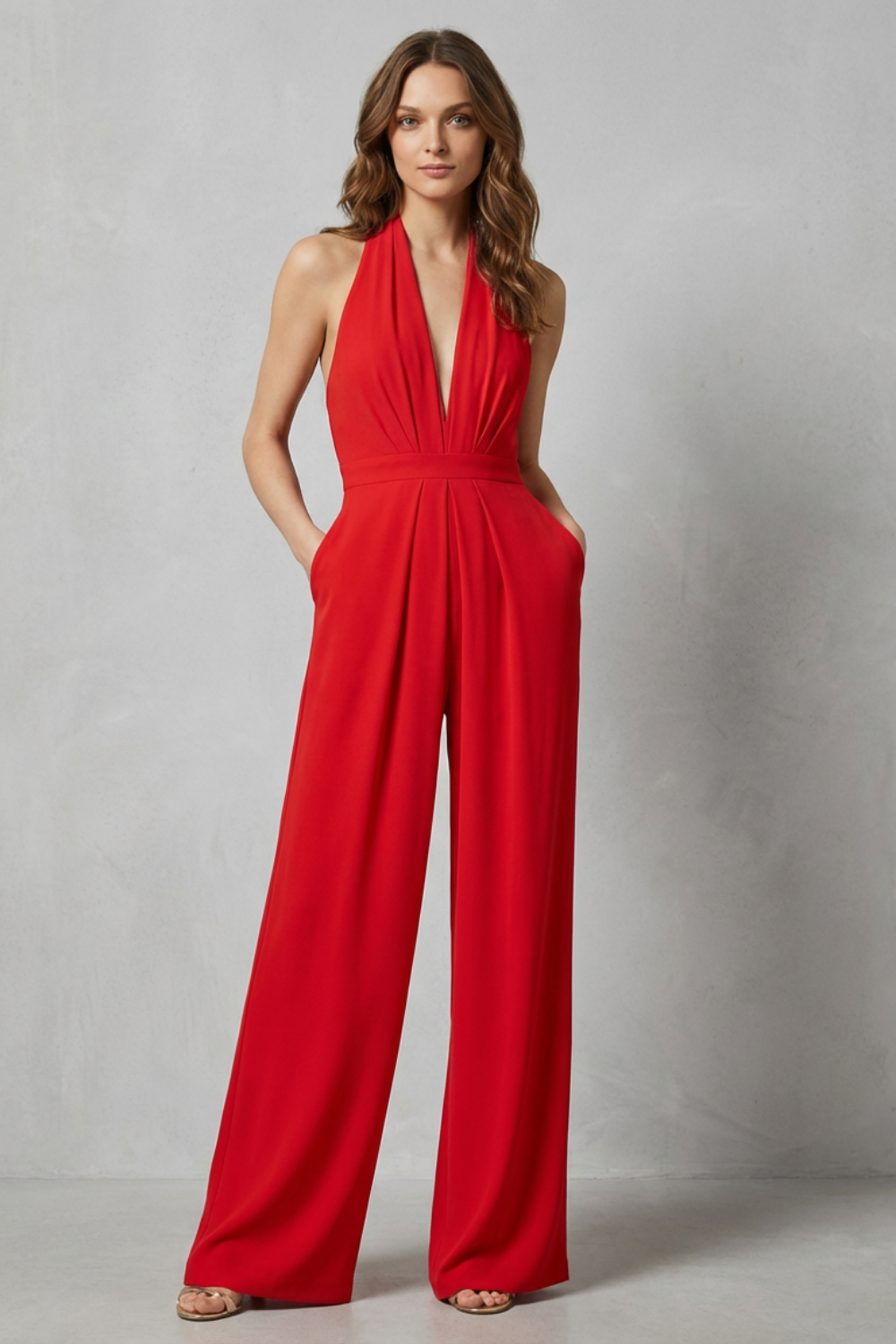 Backless Halter Jumpsuit – Bold Summer Glamour