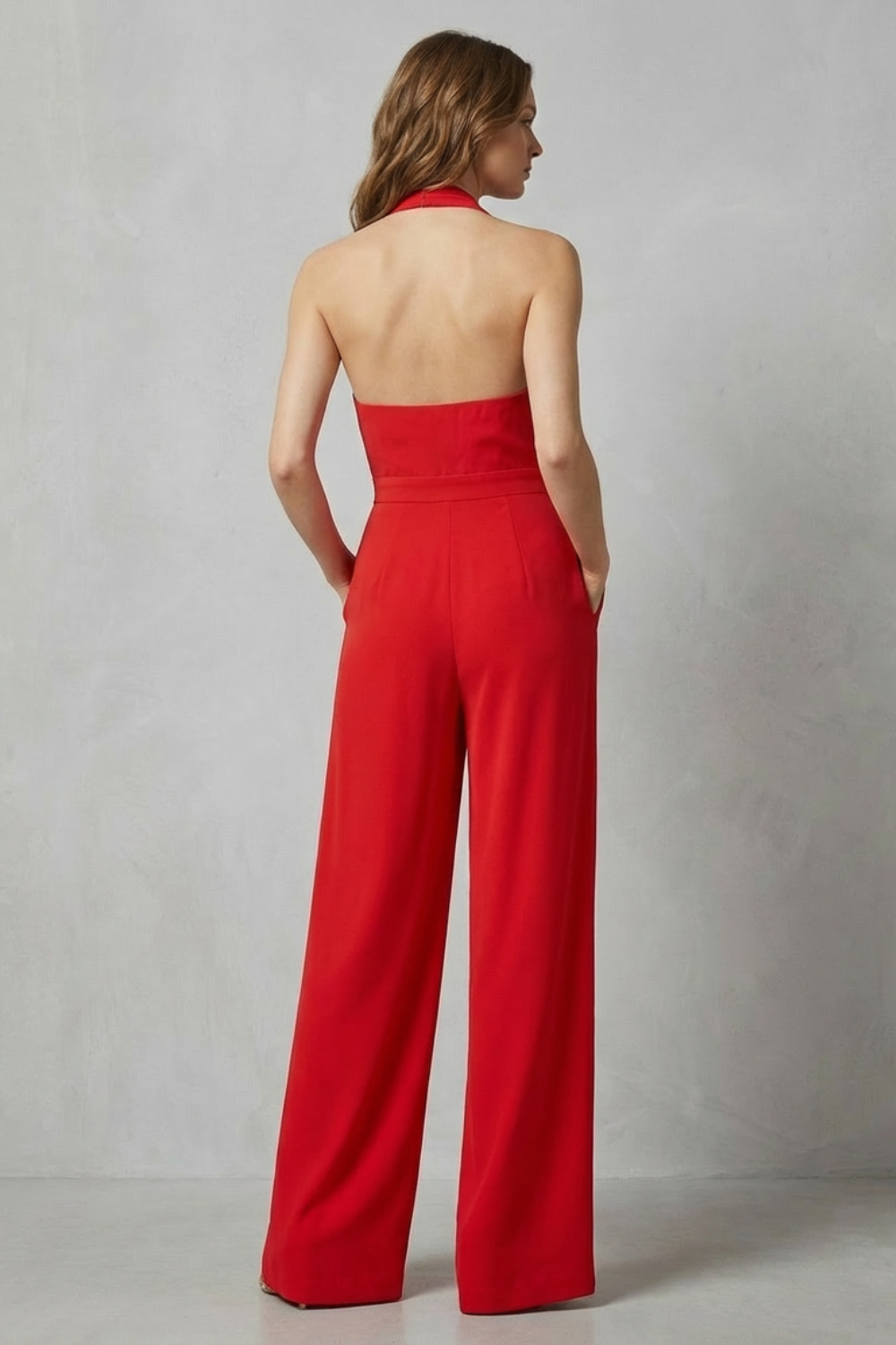 Backless Halter Jumpsuit – Bold Summer Glamour