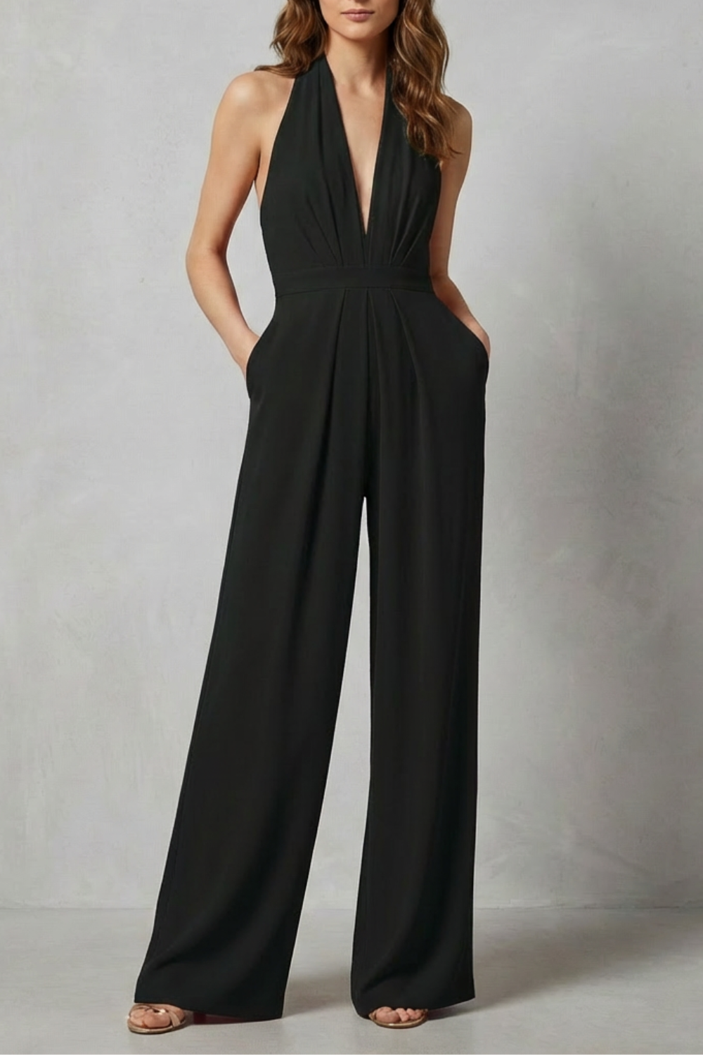 Backless Halter Jumpsuit – Bold Summer Glamour