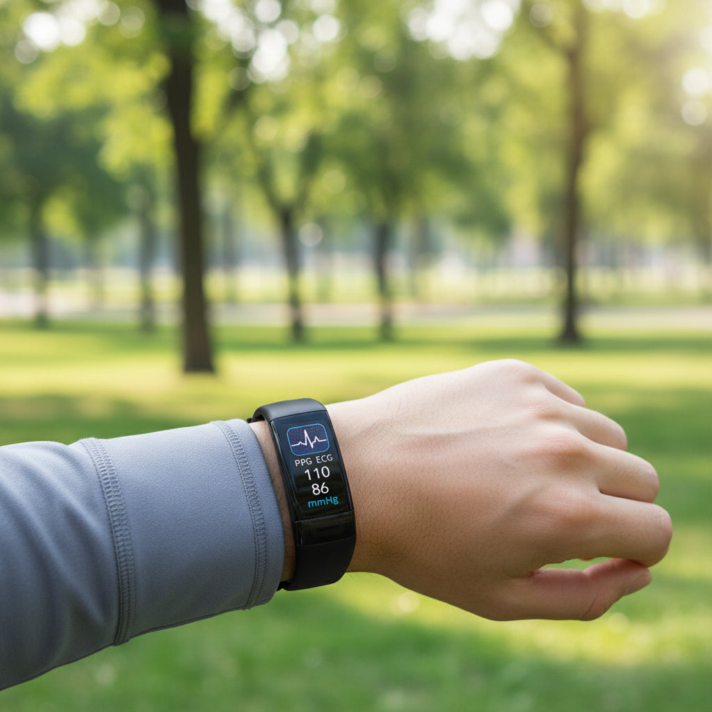 Smart Armband – Aktivitäts- & Körperdatenanzeige, wassergeschützt & lange Akkulaufzeit