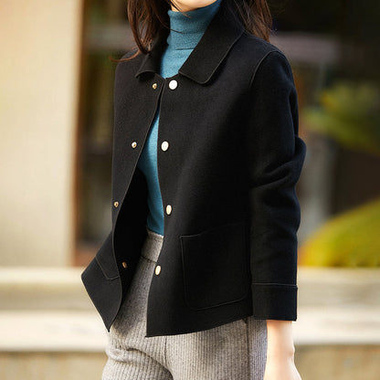 Veste Femme à Boutons - Col Chemise avec Poches Avant