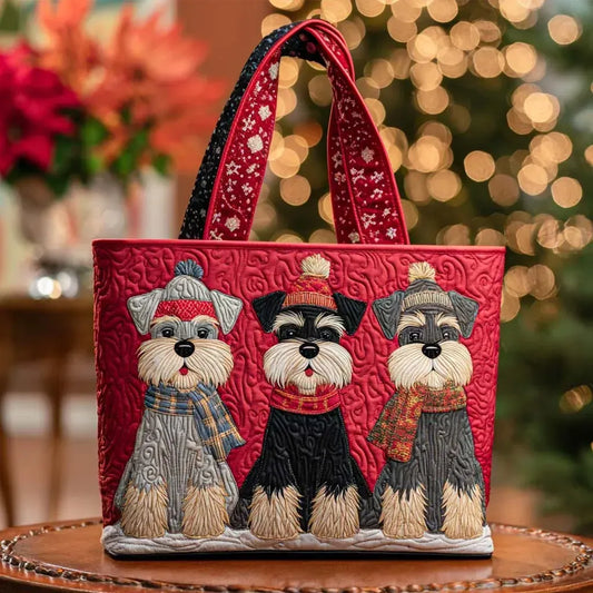 Handmade Schnauzer Tote Bag