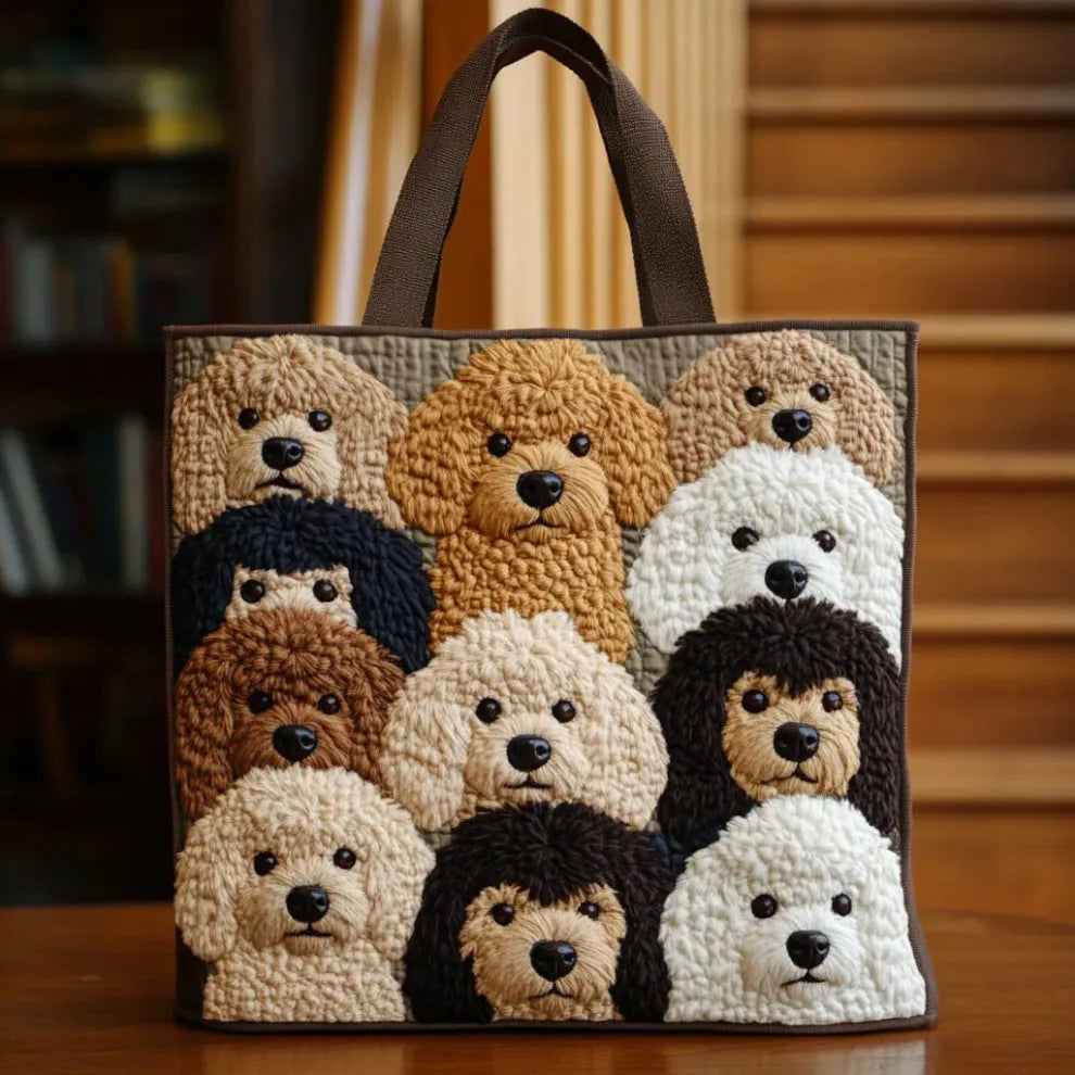 Amore per i Cuccioli | Borsa Quilted Fatta a Mano