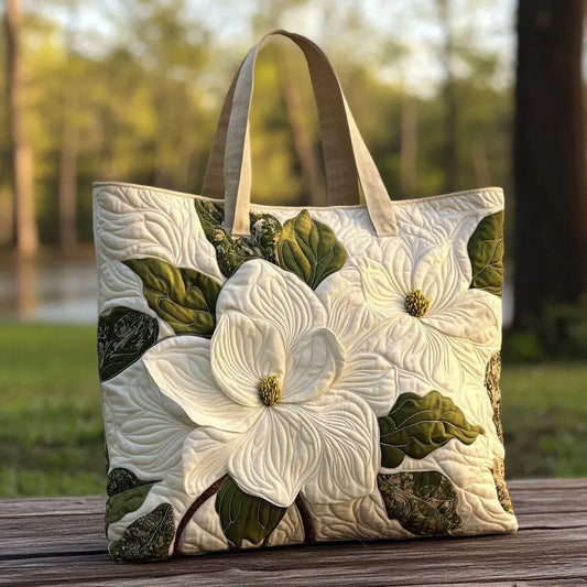 Elegante Bolsa de Mano Acolchada con Motivo Floral