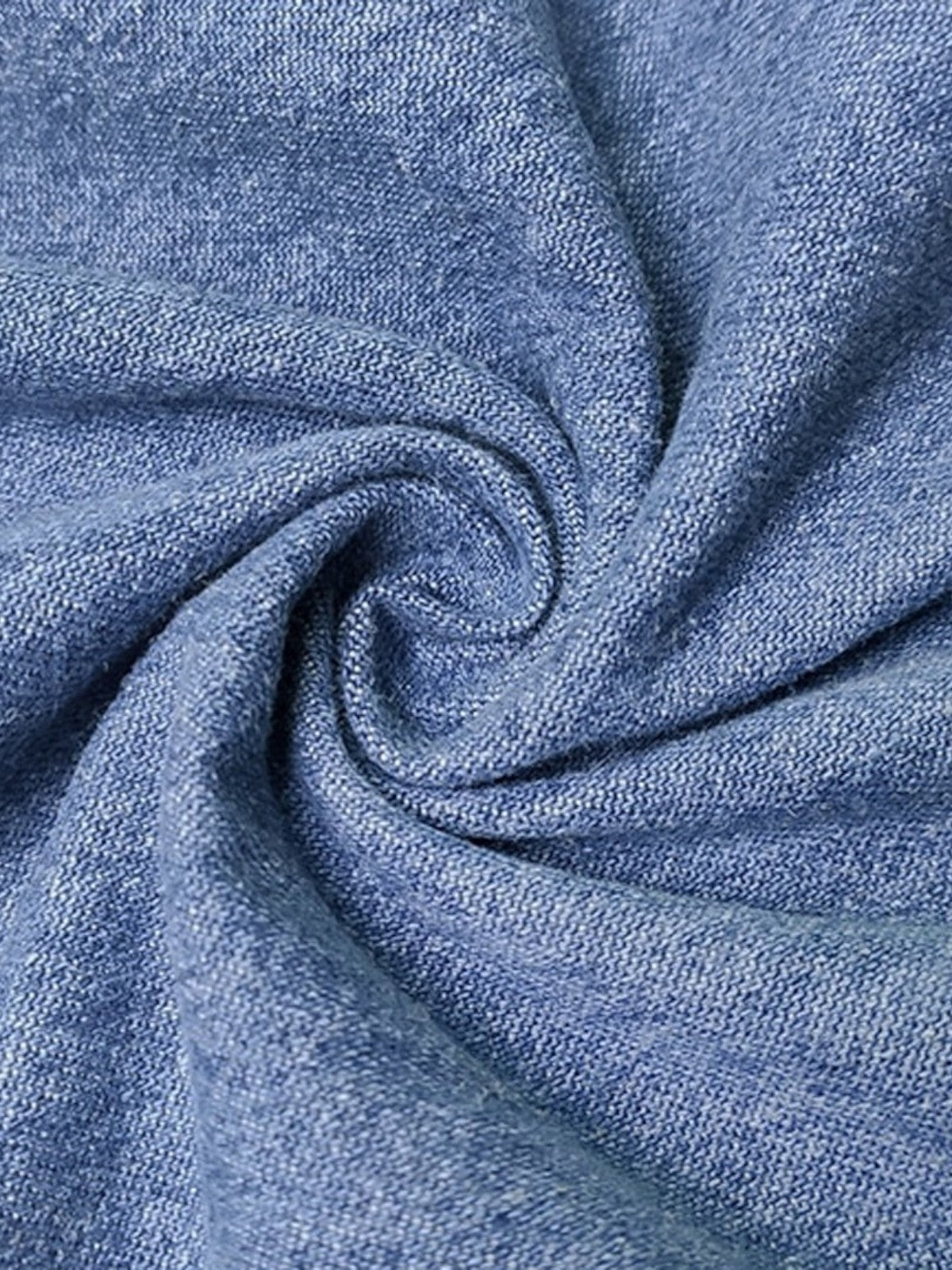 Hochbund-Jeans mit weitem Bein aus Denim