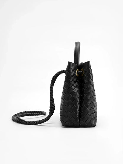 Joline Sac Femme Tissé à la Main – Sac à Main Élégant en Rotin avec Bandoulière Réglable