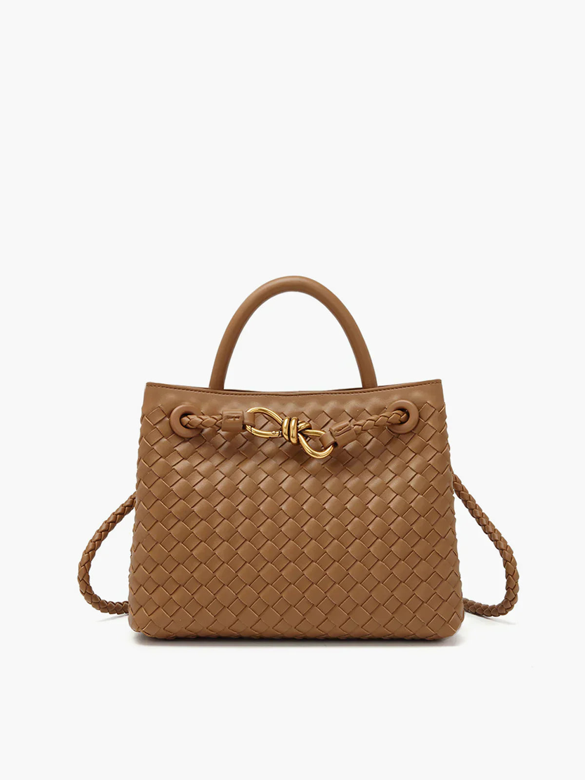 Joline Sac Femme Tissé à la Main – Sac à Main Élégant en Rotin avec Bandoulière Réglable
