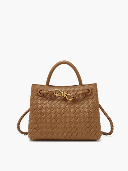 Joline Sac Femme Tissé à la Main – Sac à Main Élégant en Rotin avec Bandoulière Réglable