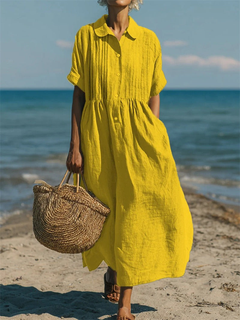 Florinelle - Button Shirt Maxi Dress