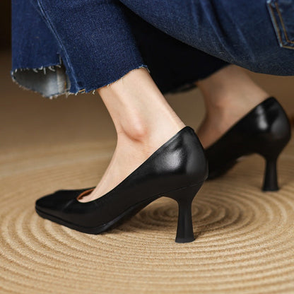 Marisol™ | Tacones de cuero elegantes