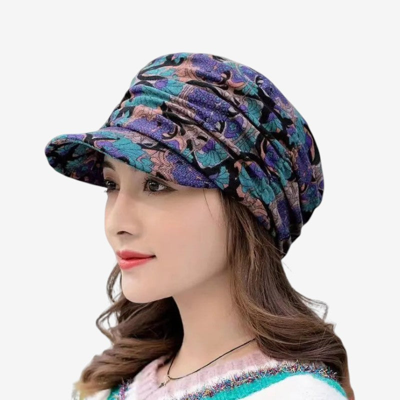 Emilia Casquette à rabats pliables imprimé floral