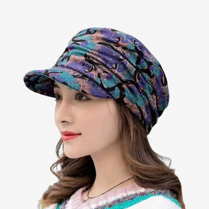 Emilia Casquette à rabats pliables imprimé floral