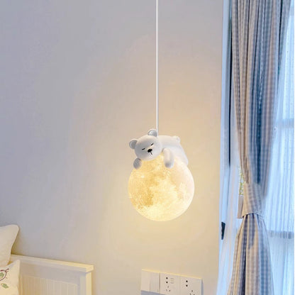 Minimalistische Witte Hanglamp met Cartoon Design en G9 Fitting