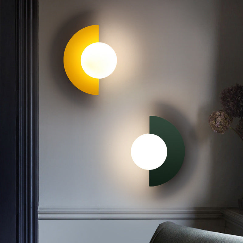 Vnitřní Moderní Nástěnná Lampa | Tvar Polovičního Měsíce G9