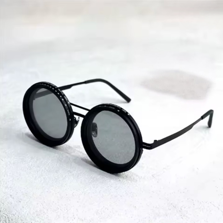 Retro Sonnenbrille mit UV400-Schutz – Runde Gläser