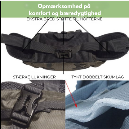 OutdoorHaven - Vandtæt hoftetaske - Vandring