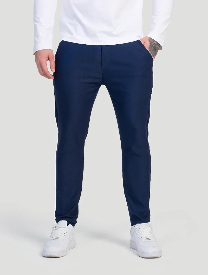 Flexform – Slim-Fit Stretchhose in Blau mit 4-Wege-Stretch für maximale Beweglichkeit