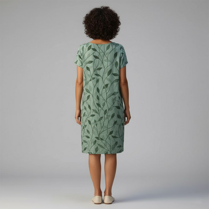 Robe Femme Col V à Imprimé Floral