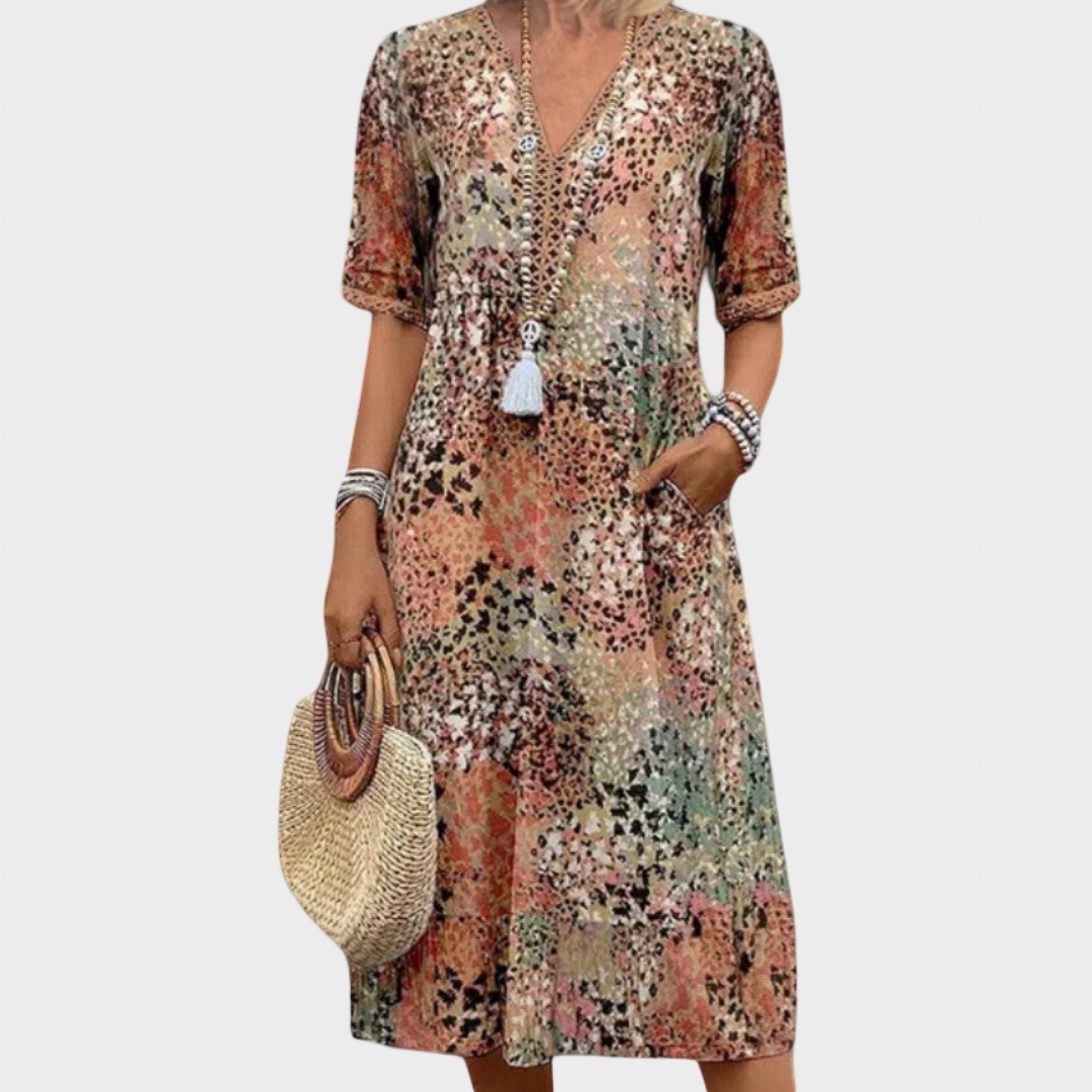 Angela | Lightweight Fluid Dress with Flattering Effect