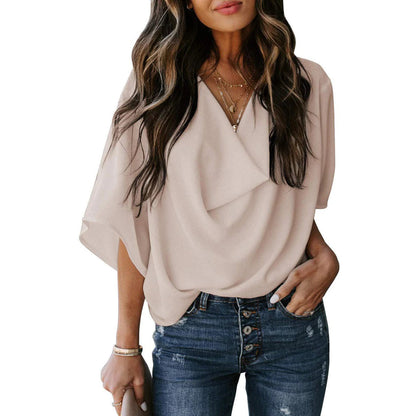 Chemisier femme Elana col V intemporel