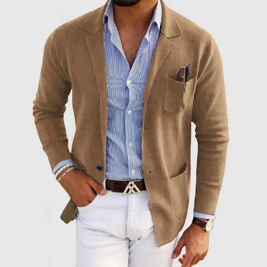 Herren Blazer im Strickstil | Mit Lockerer Passform