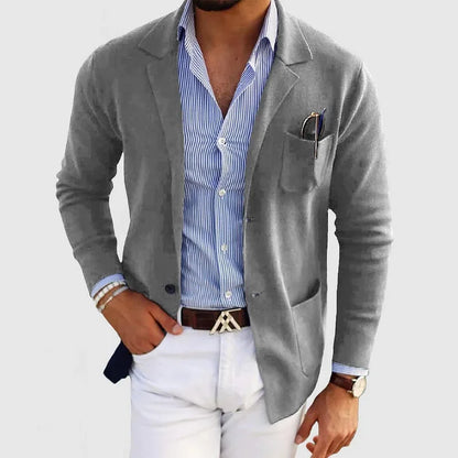 Herren Blazer im Strickstil | Mit Lockerer Passform