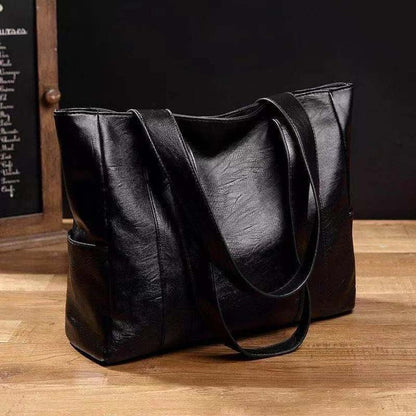 Aira Vintage Leather Shoulder Handbag - Classic Elegance & Practicality