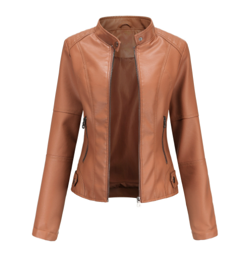 Bikerjacke Kurz für Damen mit Modernem Design