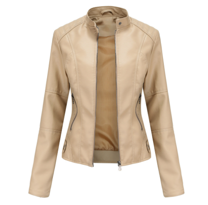 Bikerjacke Kurz für Damen mit Modernem Design