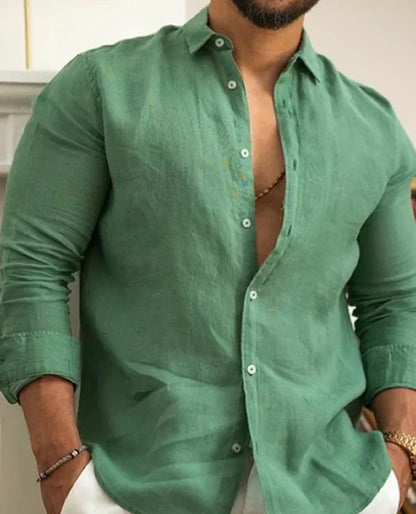 Bram Chemise Homme en Lin – Respirante, Durable & Élégante pour les Occasions Décontractées et Formelles