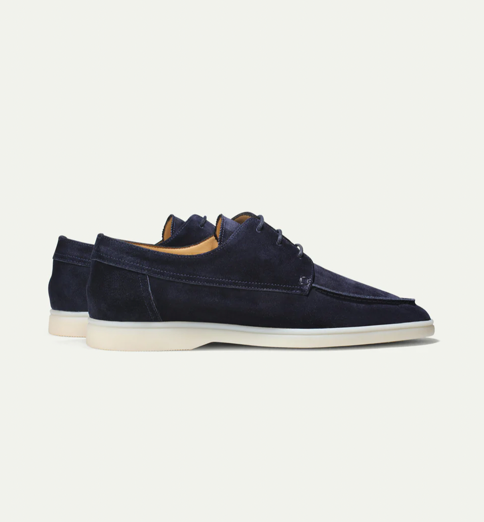 Men's Suede Loafers With Laces