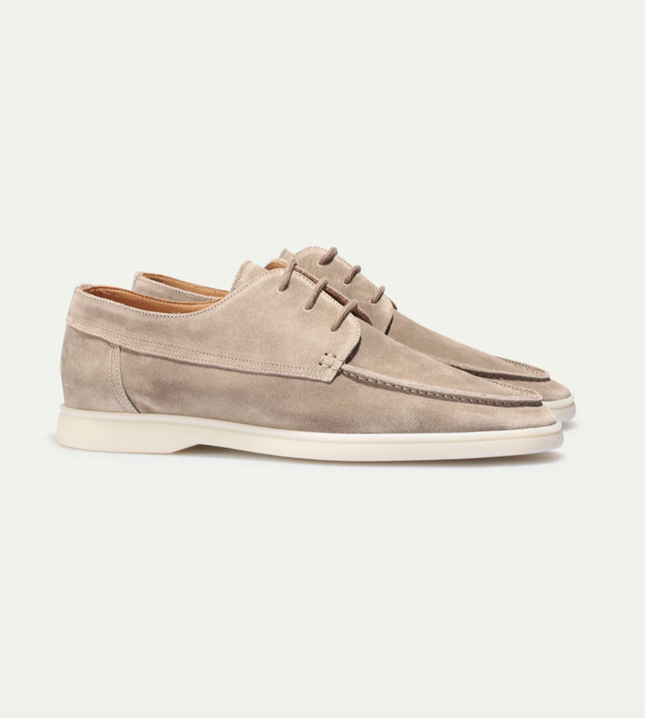 Men's Suede Loafers With Laces