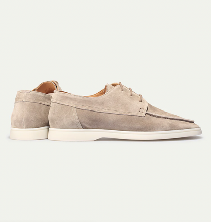Men's Suede Loafers With Laces